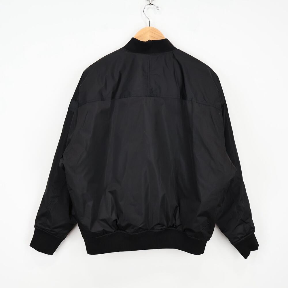 Athleta Sateen Bomber Jacket Black Size Large Tall NWT - Picture 7 of 11